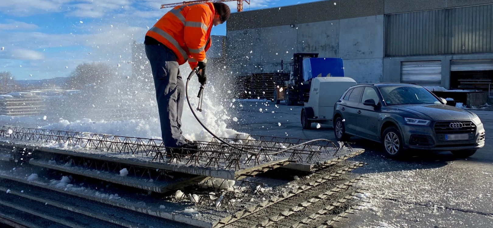 DYNAJET snow removal concrete cleaning